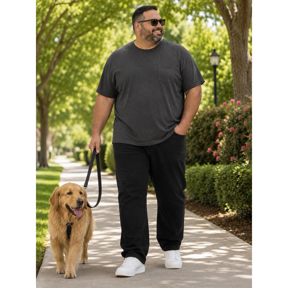 Duluth Trading Co Men's 3XL Relaxed Fit Longtail T Charcoal Pocket T-Shirt